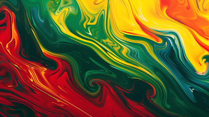 Poster - The dazzling abstract background is colorful and colorful in the reggae style.