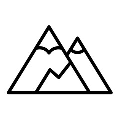 Canvas Print - Mountain Icon