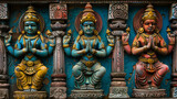 Fototapeta Desenie - Icons Hinduism cultural heritage India Asia, generative ai