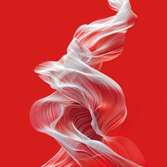 Canvas Print - abstract red smoke