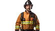 © Taufiq - A man in a firemans uniform confidently poses for a photograph