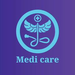 Vector unique medical logo design