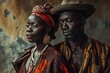 © Irina - African couple in colorful clothing.