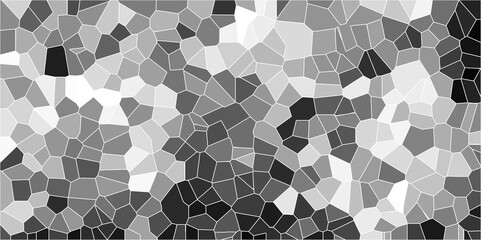 Poster - Multicolor Broken Stained Glass Background with white lines. Aqua texture Geometric Modern creative background. Geometric Retro tiles pattern.