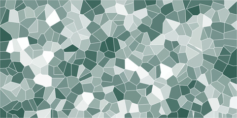 Poster - Multicolor Broken Stained Glass Background with white lines. Aqua texture Geometric Modern creative background. Geometric Retro tiles pattern.