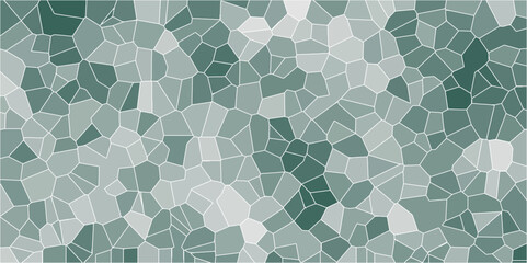 Poster - Multicolor Broken Stained Glass Background with white lines. Aqua texture Geometric Modern creative background. Geometric Retro tiles pattern.
