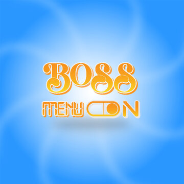 Boss Menu On 3D Text Effect