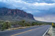 The famous Apache Trail & the more infamous Superstition Mountains, in Arizona’s Tonto National Forest. 
