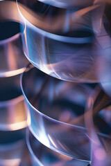 Poster - Abstract background with reflections and caustics. Hi-tech. Futuristic background image. Created with Generative AI technology.