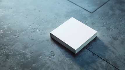 Poster - Square white box on the floor, versatile image for various projects