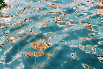 Poster - Abstract background with reflections and caustics. Hi-tech. Futuristic background image. Created with Generative AI technology.
