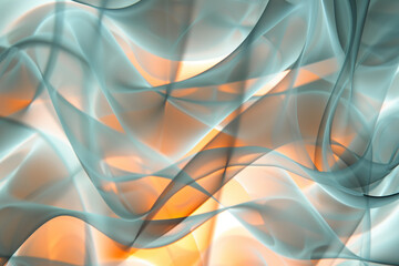 Poster - Abstract background with reflections and caustics. Hi-tech. Futuristic background image. Created with Generative AI technology.