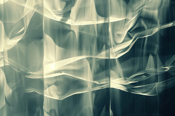 Poster - Abstract background with reflections and caustics. Hi-tech. Futuristic background image. Created with Generative AI technology.