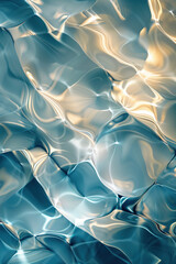 Poster - Abstract background with reflections and caustics. Hi-tech. Futuristic background image. Created with Generative AI technology.