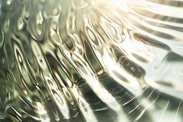 Poster - Abstract background with reflections and caustics. Hi-tech. Futuristic background image. Created with Generative AI technology.