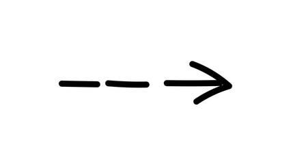 Aufkleber - arrow. arrow. direction. side. Doodle. animation. on a black background. point out. to direct. lines.	
