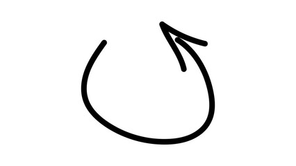 Aufkleber - arrow. arrow. direction. side. Doodle. animation. on a black background. point out. to direct. lines.	
