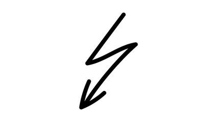Aufkleber - arrow. arrow. direction. side. Doodle. animation. on a black background. point out. to direct. lines.	
