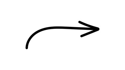 Aufkleber - arrow. arrow. direction. side. Doodle. animation. on a black background. point out. to direct. lines.	
