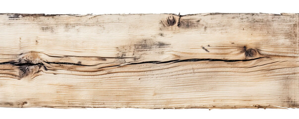 Wall Mural - Rough wooden plank cut out