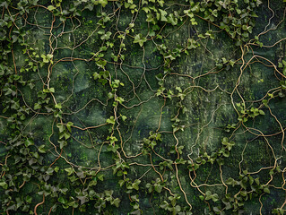 Poster - Abstract Vines Network Stretching Through Enigmatic Background Art