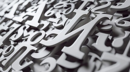 Poster - A close up of various letters on a wall. Great for educational or artistic projects