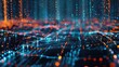 A stunning digital image of a city skyline illuminated at night. Perfect for urban and travel concepts