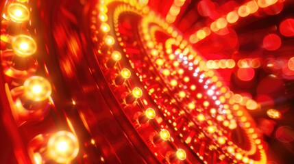Aufkleber - Close up of a red and yellow light, suitable for various design projects