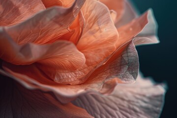 Poster - Close up view of a flower with beautiful petals. Ideal for nature and gardening themes
