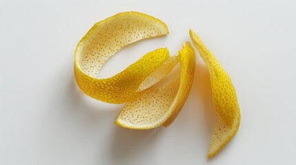 Poster - Fresh peeled orange on a clean white background. Suitable for food and healthy lifestyle concepts