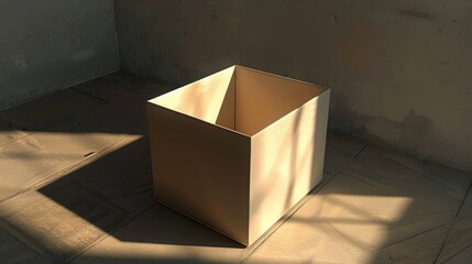 Poster - A box sitting on the ground, suitable for various uses