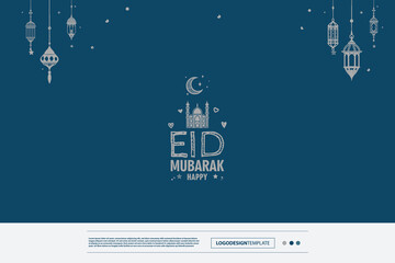  creative Eid Logo Design composition classic style