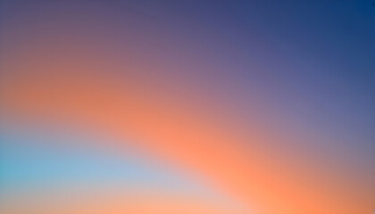 Poster - Sky gradient from blue to orange sunset