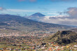 Panoramic View of La Laguna de San Cristobal and Mount Teide in Tenerife, Canary Islands, Spain