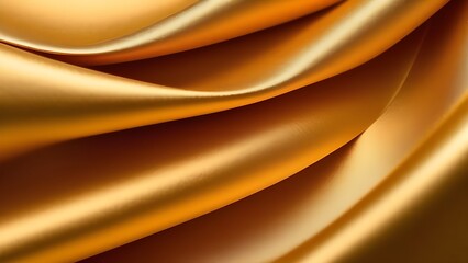 Aufkleber - Golden textile, fabric texture background, drapery