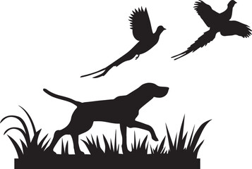 Poster - Vector Pheasant Hunting