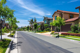 Fototapeta  - street with beautiful houses