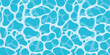 © dadan_pm - Quiet clear blue water surface seamless pattern illustration. Modern flat cartoon background design of beach or pool with tranquil turquoise ripples