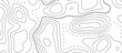  Abstract topographic map patterns, topography line map. The black on white contours topography stylized height of the lines. cotour map and line terrain path. Linear graphics. Vector illustration.