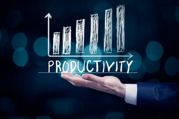 Poster - Increase productivity concept, business concept