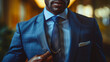 African American Businessman's Fashion Statement Modern Executive Apparel