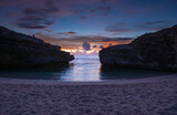 Fototapeta Dziecięca - View of sunrise at Anse Bouteille located on the west coast of Rodrigues island	