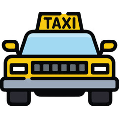 Wall Mural - taxi sign vector