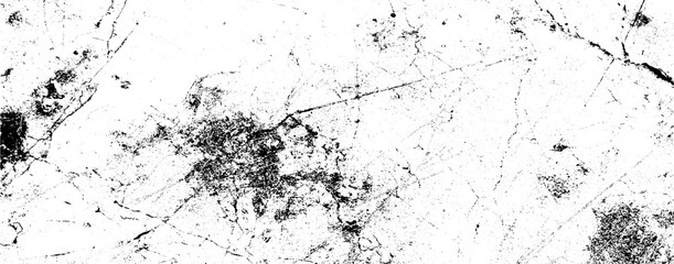 Canvas Print - Scratched and Cracked Grunge Urban Background Texture Vector. Dust Overlay Distress Grainy Grungy Effect. Distressed Backdrop Vector Illustration. Isolated Black on White Background. EPS 10.