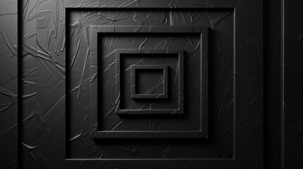 Poster - A black and white photo of a square frame. Suitable for various design projects