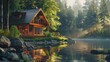 A serene cabin by the lake, perfect for nature lovers and travel enthusiasts