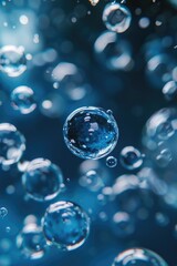 Poster - Colorful bubbles floating in the air, perfect for party decorations