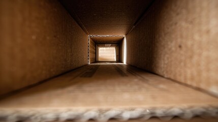 Poster - A simple cardboard box with a hole, versatile for various uses