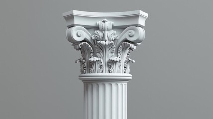 Poster - A detailed view of a clock on a column. Suitable for time management concepts