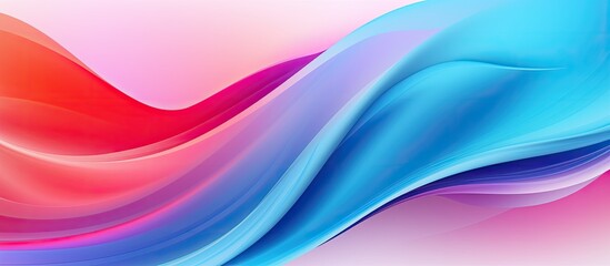 Poster - An abstract background featuring a colorful curved design, creating a visually striking and dynamic impression